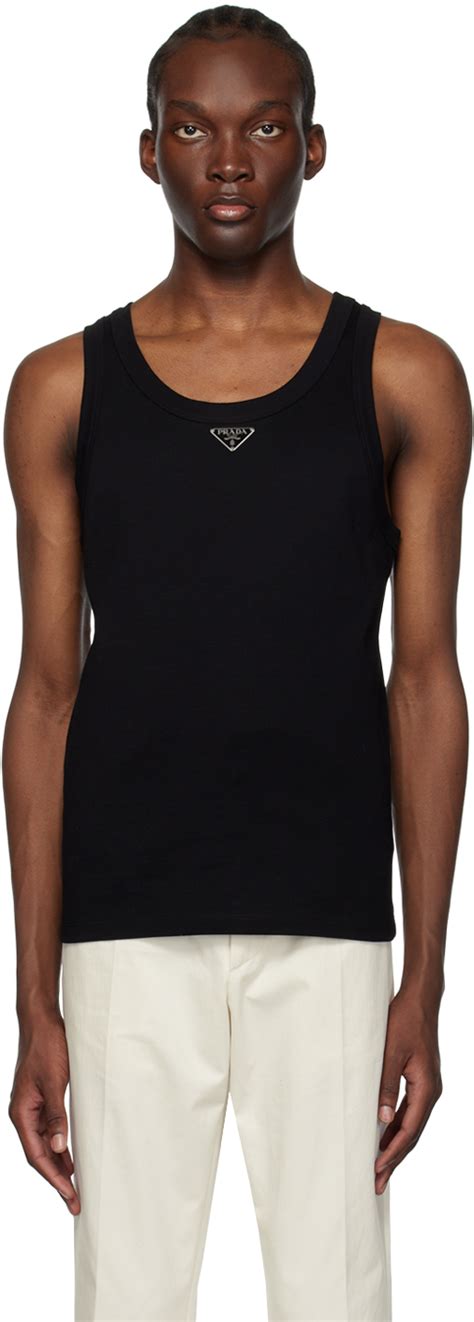 prada sweat shorts|men's Prada tank top.